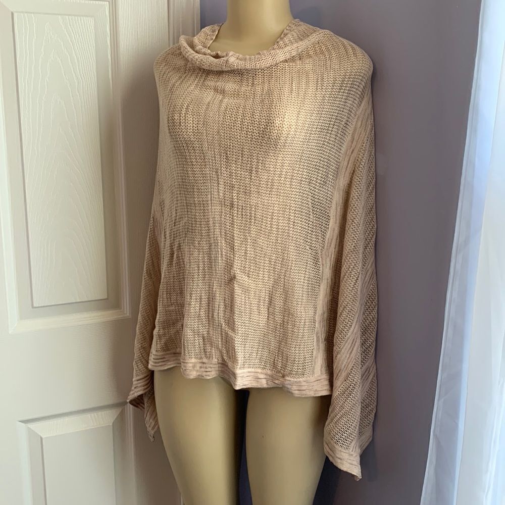 Chico’s Swimwear Convertible Wrap Cover-up Crochet Poncho L/XL